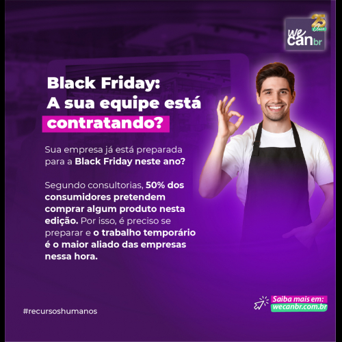 BLACK FRIDAY: O SEU TIME ESTÁ CONTRATANDO?