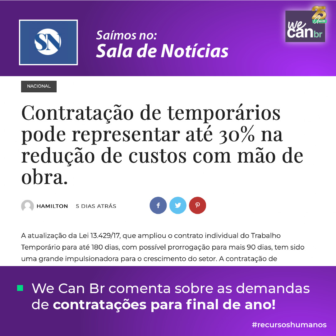 Saímos no Sala de Notícias!