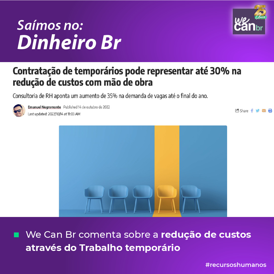 Saímos no Dinheiro Br!