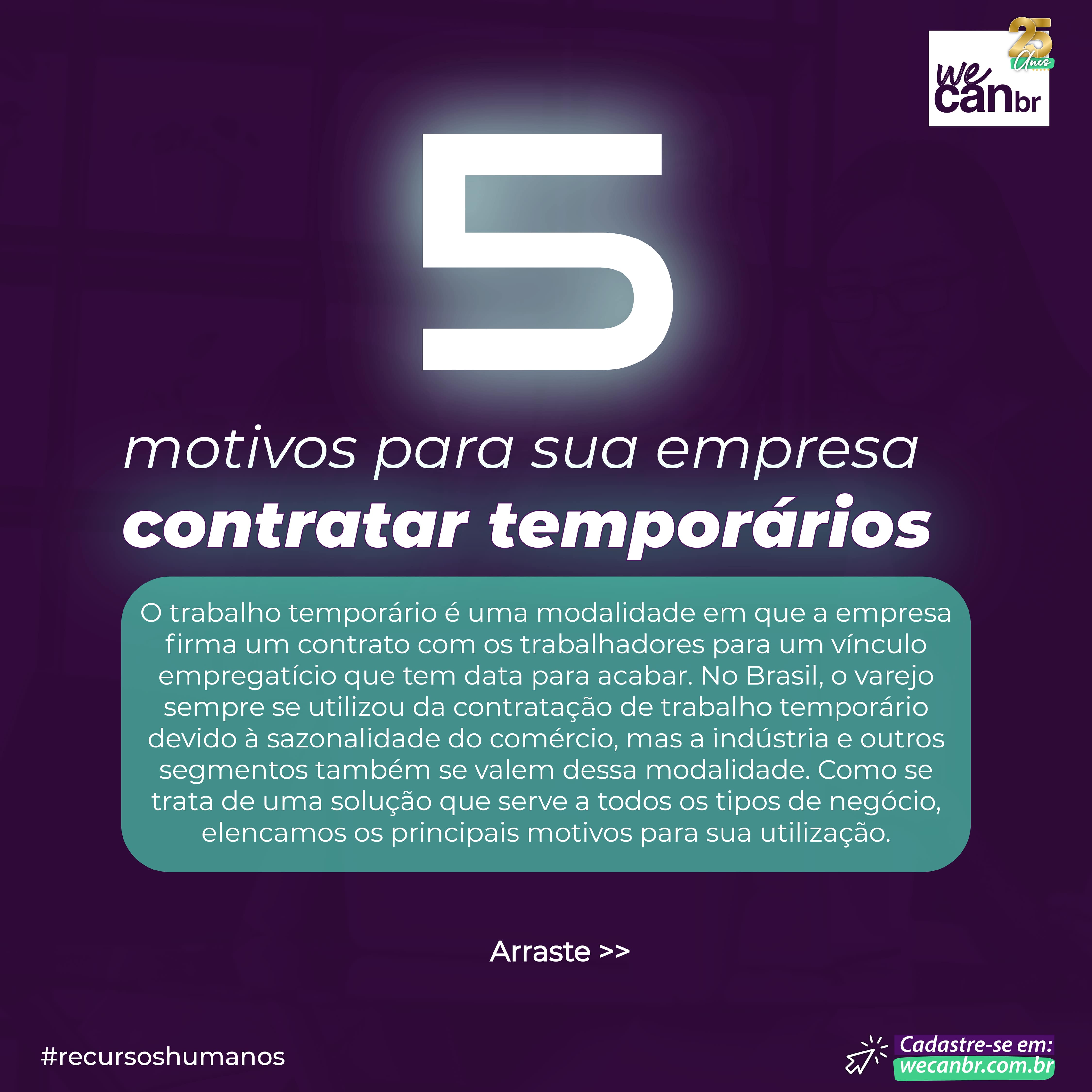 5 motivos para a SUA EMPRESA contratar temporários