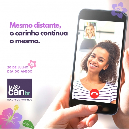 Em julho, celebramos o Dia do Amigo