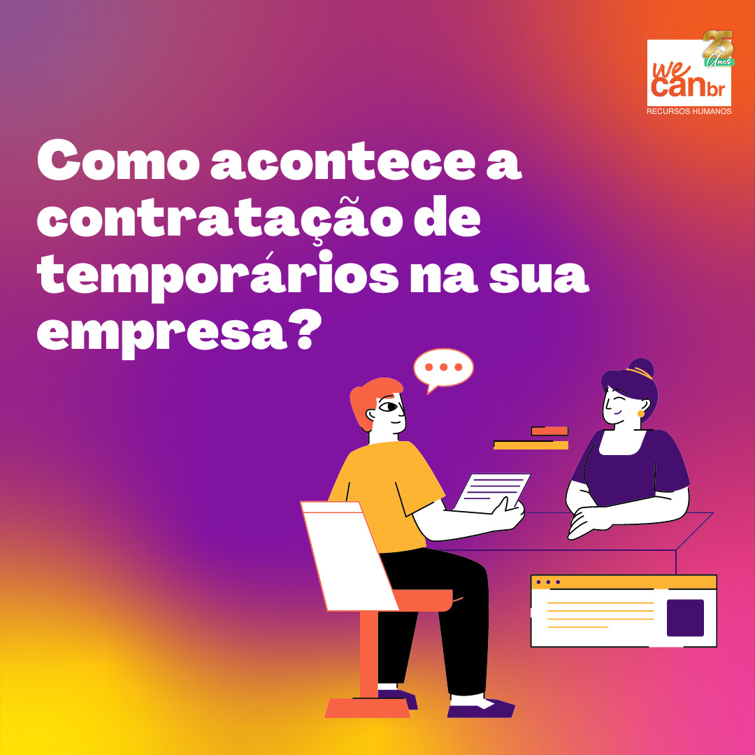 Como acontece a contratação de temporários na sua empresa? 