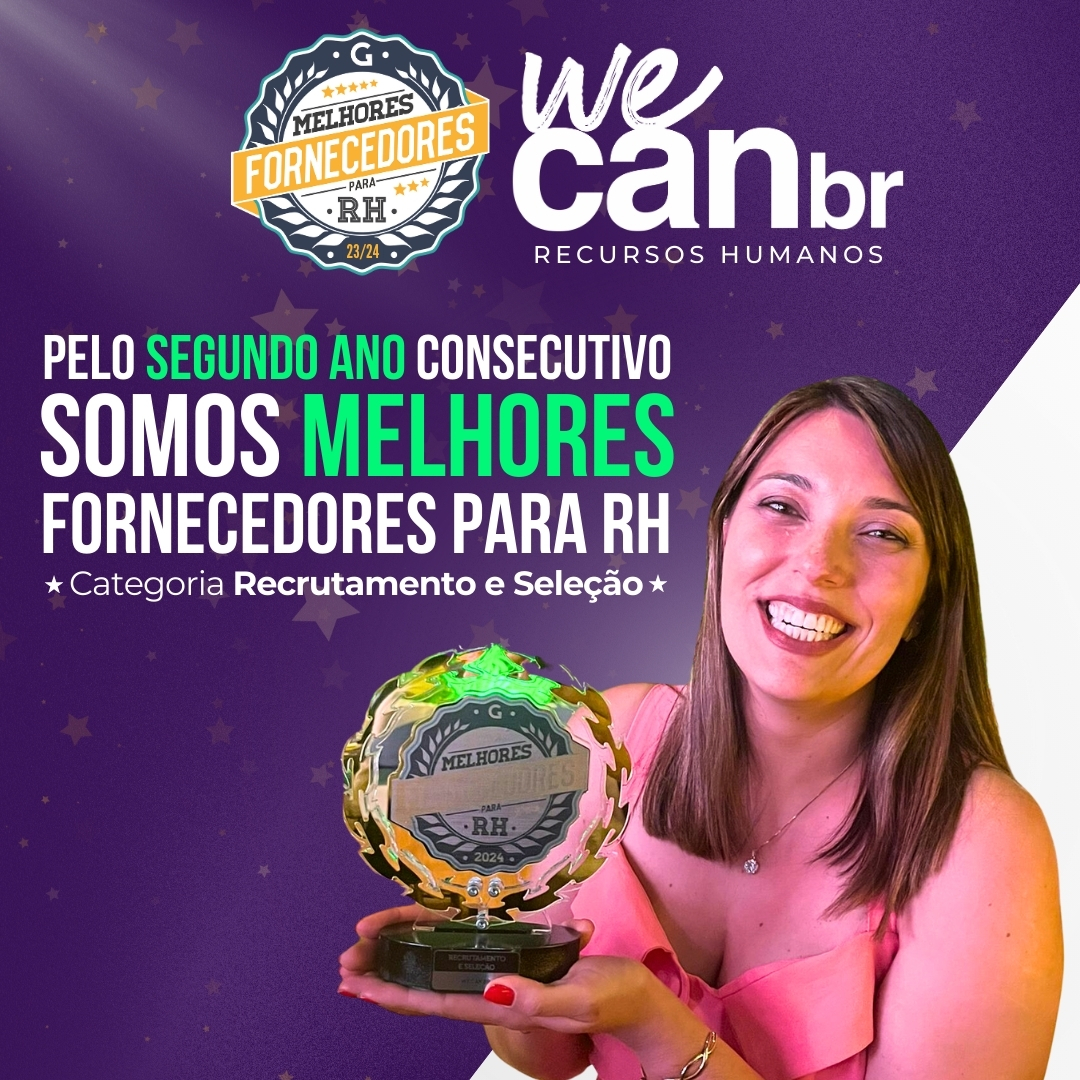 WE CAN BR conquista, pela segunda vez, o prêmio “Melhores Fornecedores para RH