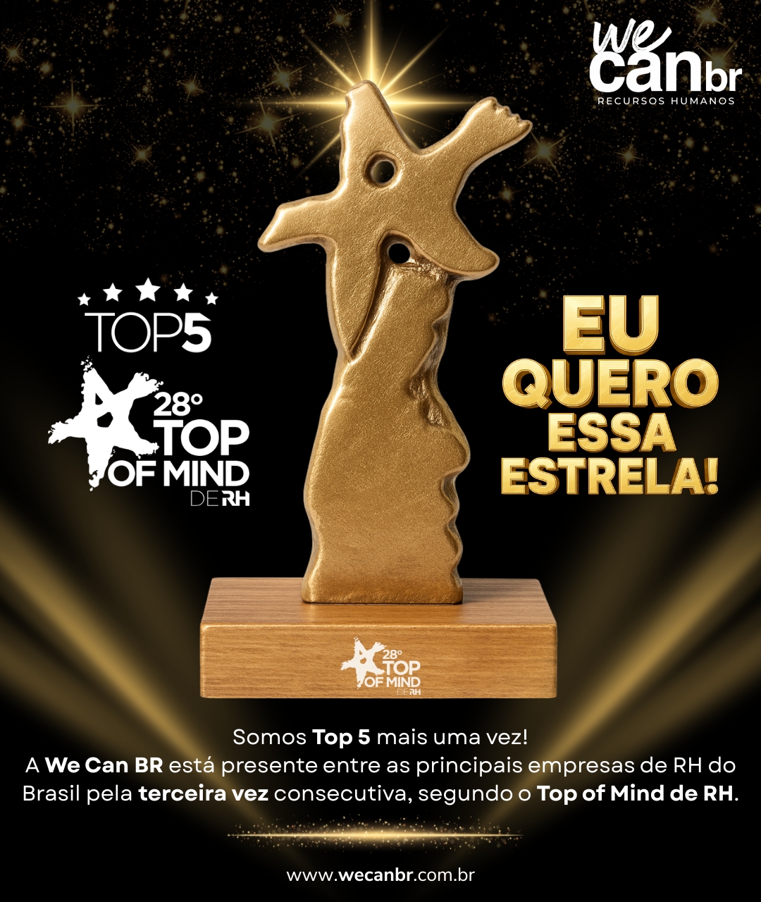 WE CAN BR é indicada ao Top 5 do Prêmio Top of Mind de RH