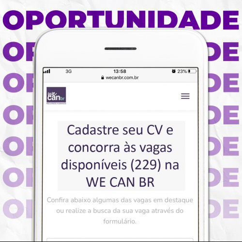 A sua próxima oportunidade pode estar na palma da sua mão