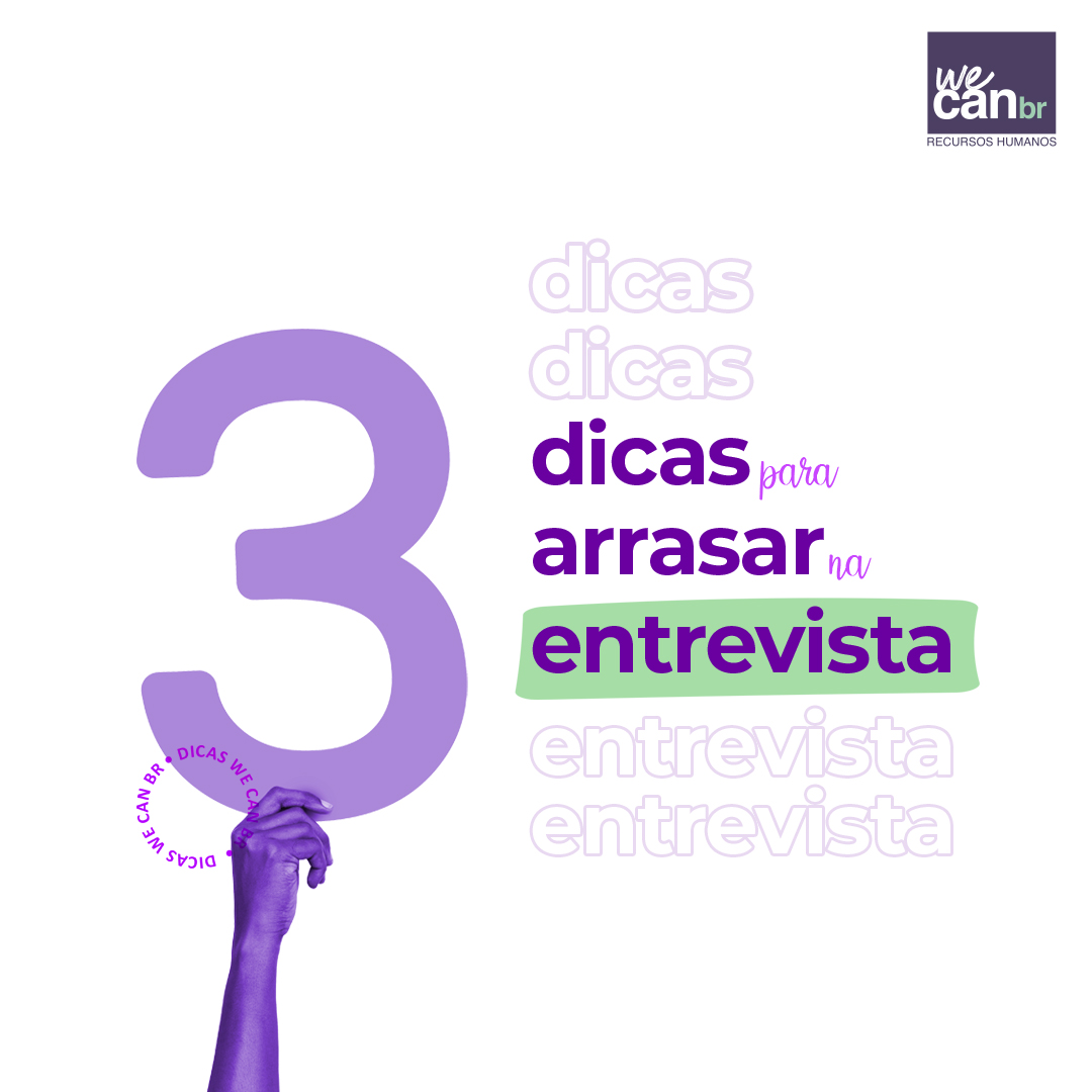 3 dicas para arrasar na entrevista de emprego